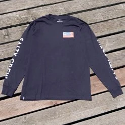 Salty Crew Stars And Stripes Navy L/S Premium Tee