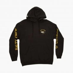 Salty Crew Mens Ahi Mount Black Hood Fleece