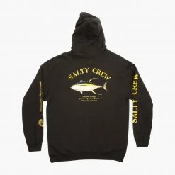 Salty Crew Mens Ahi Mount Black Hood Fleece