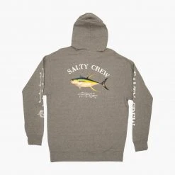 Salty Crew Ahi Mount Gunmetal Heather Hood Fleece