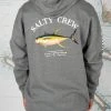 Salty Crew Ahi Mount Gunmetal Heather Hood Fleece