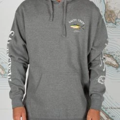 Salty Crew Ahi Mount Gunmetal Heather Hood Fleece