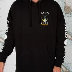 Salty Crew Tailed Black Hood Fleece Mens