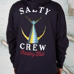 Salty Crew Mens Tailed Navy Hood Fleece