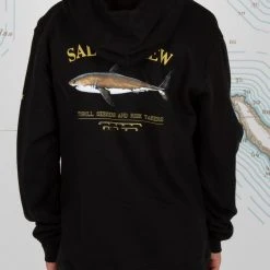 Salty Crew Bruce Boys Black Hood Fleece