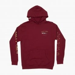 Salty Crew Youth Bruce Boys Burgundy Hood Fleece