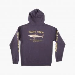 Salty Crew Bruce Boys Navy Hood Fleece Youth