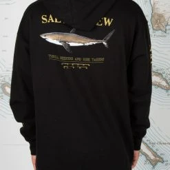Salty Crew Mens Bruce Black Hood Fleece