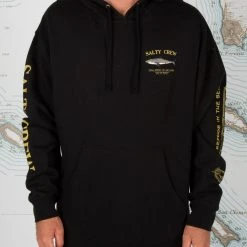 Salty Crew Mens Bruce Black Hood Fleece