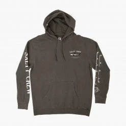 Salty Crew Mens Bruce Charcoal Hood Fleece