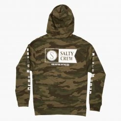 Salty Crew Mens Alpha Camo Hood Fleece