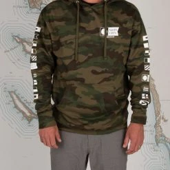 Salty Crew Mens Alpha Camo Hood Fleece