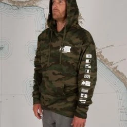 Salty Crew Mens Alpha Camo Hood Fleece