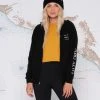 Salty Crew Bruce Black Zip Hoody Womens