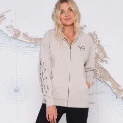 Salty Crew Womens Bruce Stone Heather Zip Hoody