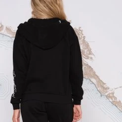 Salty Crew Womens Alpha Black Zip Hoody