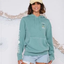 Salty Crew Tailed Mint Boyfriend Hoody Womens