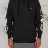 Salty Crew Mens Refuge Sherpa Black Heather Zip Fleece
