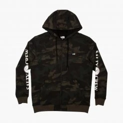 Salty Crew Refuge Sherpa Camo Zip Fleece