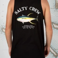 Salty Crew Mens Ahi Mount Black Tank