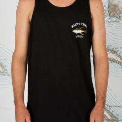 Salty Crew Mens Ahi Mount Black Tank