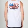 Salty Crew Mens Stars And Stripes White Tank