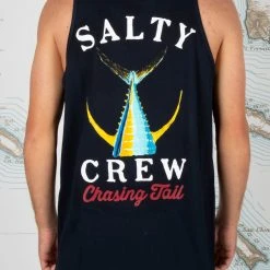 Salty Crew Tailed Navy Tank Mens