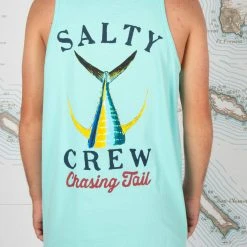 Salty Crew Mens Tailed Seafoam Tank