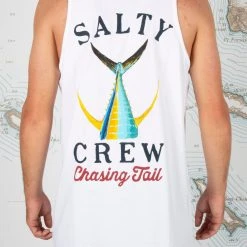 Salty Crew Tailed White Tank Mens