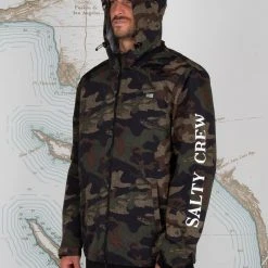 Salty Crew Pinnacle Camo Jacket Mens