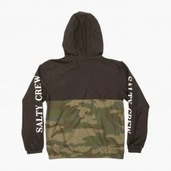 Salty Crew S-Hook Boys Black Camo Windbreaker