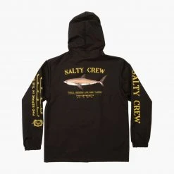 Salty Crew Youth Bruce Boys Black Snap Jacket