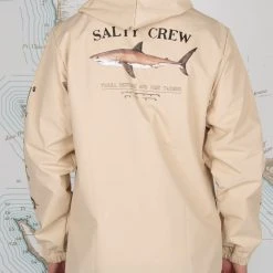 Salty Crew Mens Bruce Cream Snap Jacket