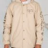 Salty Crew Mens Bruce Cream Snap Jacket