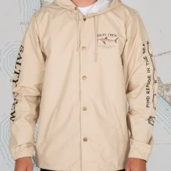 Salty Crew Mens Bruce Cream Snap Jacket