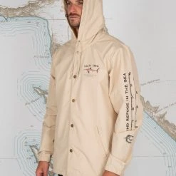 Salty Crew Mens Bruce Cream Snap Jacket