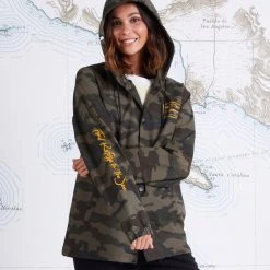 Salty Crew Stealth Camo Snap Jacket Womens