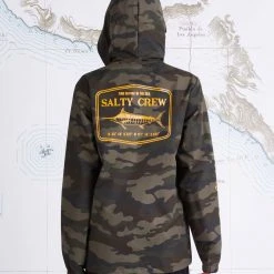 Salty Crew Stealth Camo Snap Jacket Womens
