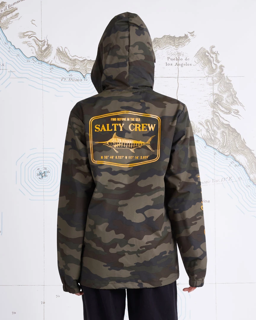 Salty Crew Stealth Camo Snap Jacket Womens