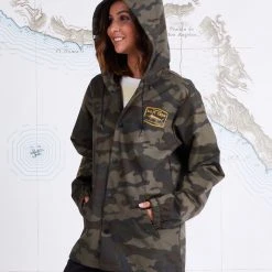 Salty Crew Stealth Camo Snap Jacket Womens