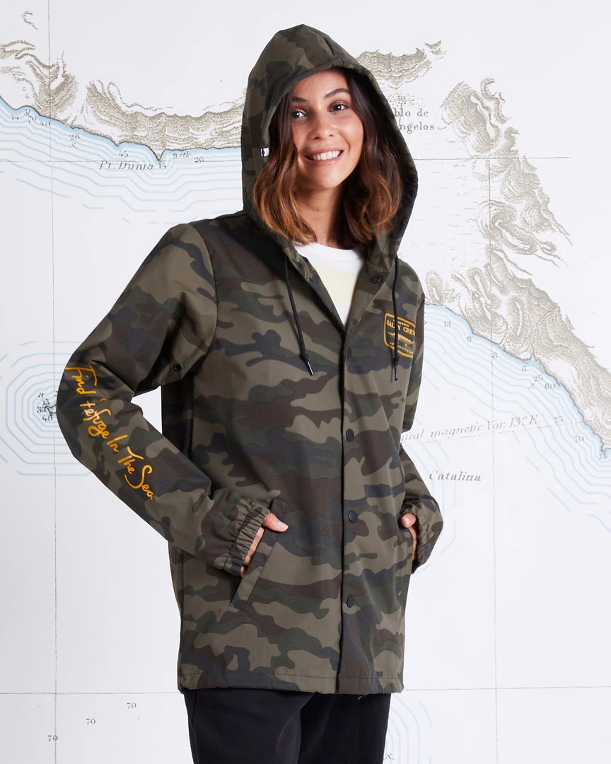 Salty Crew Stealth Camo Snap Jacket Womens