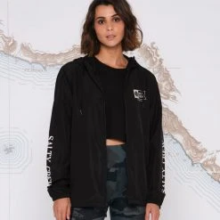 Salty Crew Alpha Black Windbreaker
