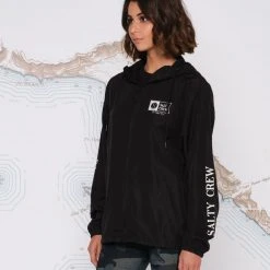 Salty Crew Alpha Black Windbreaker