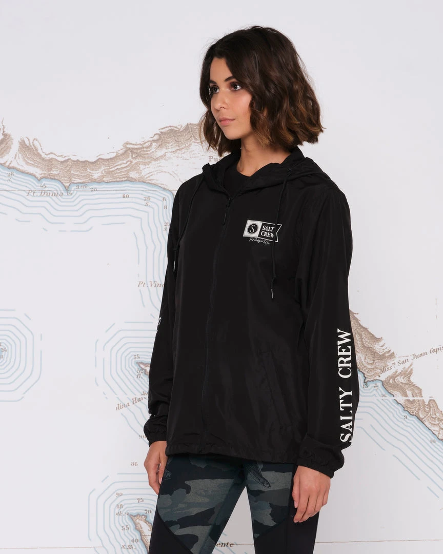 Salty Crew Alpha Black Windbreaker