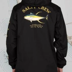 Salty Crew Ahi Mount Black Snap Jacket Mens