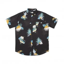 Salty Crew Lay Day Boys Black S/S Woven Youth