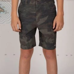 Salty Crew Drifter 2 Boys Camo Hybrid Walkshorts Youth