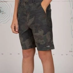 Salty Crew Drifter 2 Boys Camo Hybrid Walkshorts Youth