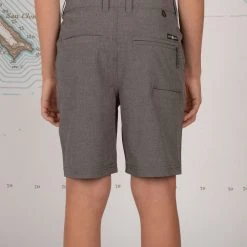 Salty Crew Youth Drifter 2 Boys Grey Short