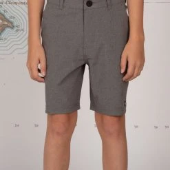 Salty Crew Youth Drifter 2 Boys Grey Short